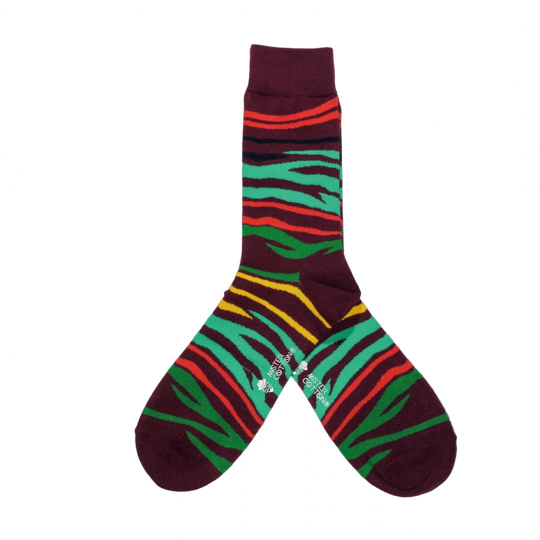 burgundy-zebra-sock Burgundy zebra sock